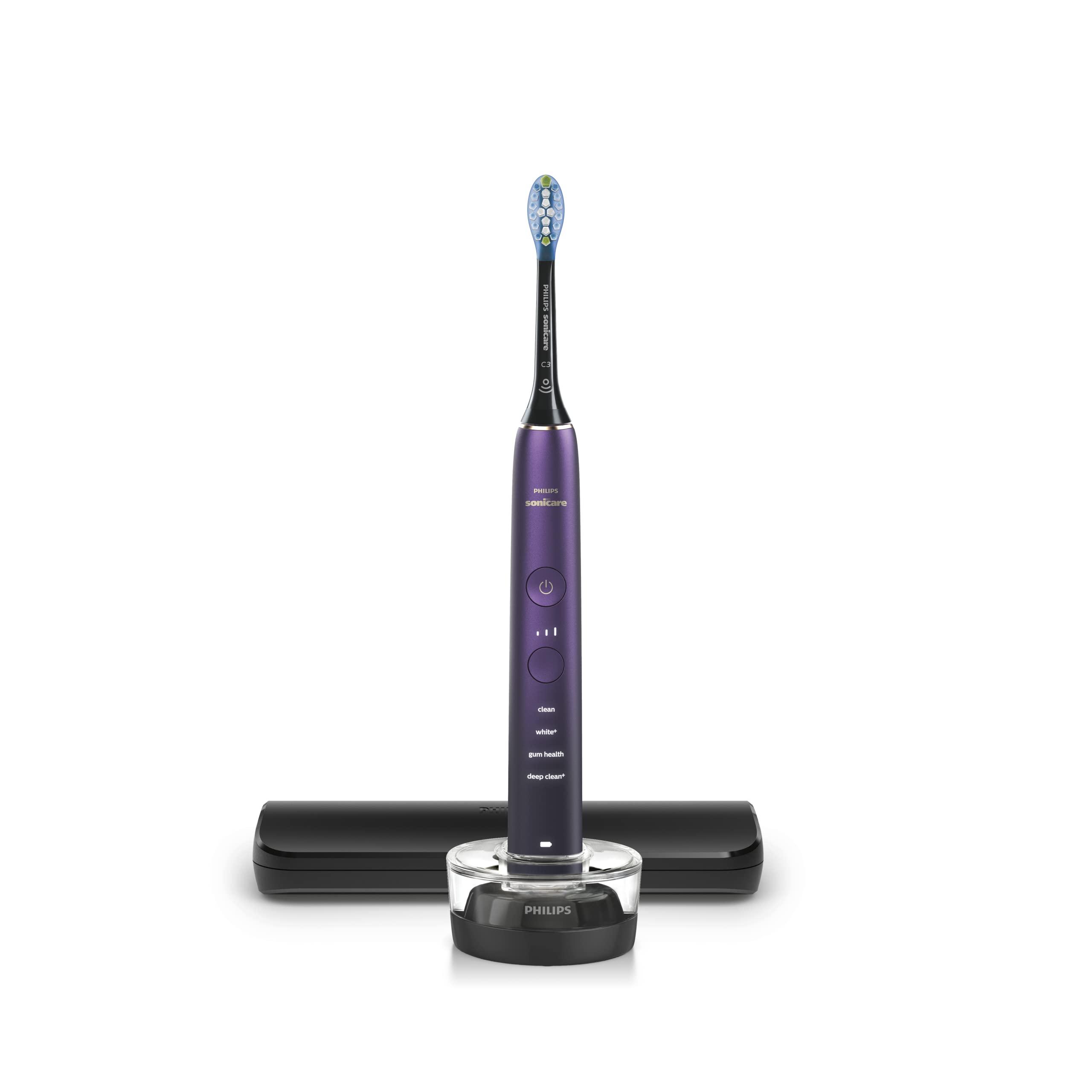 PHILIPS Sonicare 9000 Special Edition Rechargeable Toothbrush, Black/Purple, HX9911/91