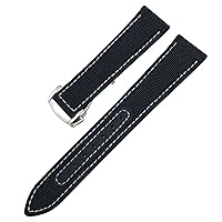 19mm 20mm 21mm 22mm Nylon Watchband For Omega Moon Watch Seamaster 300 AT150 Leather Canvas Watch Strap