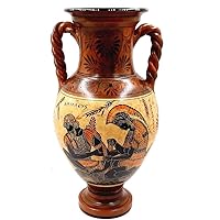 Greek Pottery Vase Amphora 36cm,Showing Achilles and Patroclus
