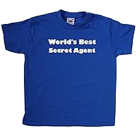 World's Best Secret Agent Royal Blue Kids T-Shirt