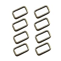 D Ring For Purse Strap Hardware 1.5 Inch Buckle Metal Rings Rectangle Buckle,Square Carabiner Strap Hardware-8 pcs