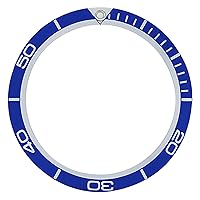 Ewatchparts BEZEL INSERT COMPATIBLE WITH 45MM - 45.5MM OMEGA SEAMASTER PLANET OCEAN 2900.50.91 WATCH BLU