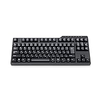 Filco Majestouch Convertible 3 Mechanical Keyboard, Japanese Layout, 91 Keys, Numeric Keypadless, Bluetooth Wireless Connection, USB Wired Connection, DIP Switch, Black, Matte Black (Red Axis)