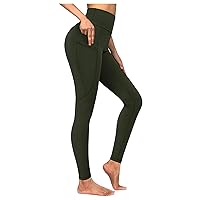 HZMM Camouflage Print Yoga Leggings for Women Athletic Yoga Running Sports Pants with Pockets Women's Plain Fitness Workout Tight Trousers