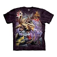The Mountain Flight of Dragons 100% Cotton Unisex T-Shirt - Dragon Clan - Purple