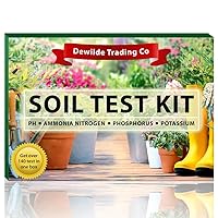Soil Test Kit -140 Test- 2024 Updated- Testing PH Ammonia Nitrogen Phosphorus and Potassium - Tester for Your Vegetable Garden Lawn and Soil