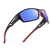 PUKCLAR Sports Polarized Sunglasses for Men Women Driving Sunglasses Cycling Running Fishing Goggles Unbreakable Frame