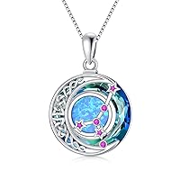 Zodiac Necklace for Women Constellation Pendant Astrology Horoscope Jewelry Zodiac Sign Birthday Gifts for Women and Girls