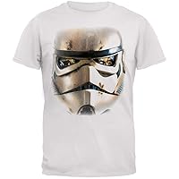 Star Wars Stormtrooper Big Face Men White T-Shirt (Size XXL)