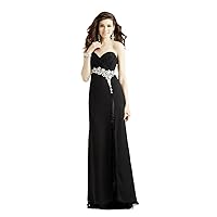 Clarisse Chic Black Long A-line Formal, Prom and Bridesmaid Dress 2330