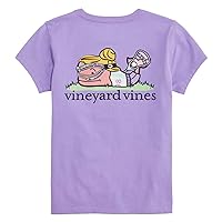 vineyard vines Girls' Puff Whale Short-Sleeve Tee
