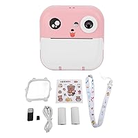KidsCamera with Fast Printing, Digital Cameras, DIY Coloring for Children Birthday Gift (Pink)