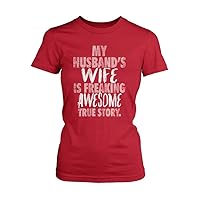 My Husbands Wife is Freaking Awesome Jr Fit T-Shirt