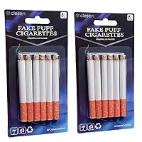 Fake Cigarettes,3.25 Inch Fake Puff Cigarettes(Pack of 12), Faux Cigs with a Realistic Look Durable/Realistic - Ideal for Themed Parties/Theatrical Performances