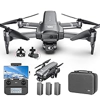 X-Verse SJRC F22S 4K PRO Drone with Cameras 4K, Laser Obstacle Avoidance, 2 Axis Gimbal + Ice + Repeater, Remote Control 3.5 km, Professional FPV Foldable Quadcopter (3 Batteries)