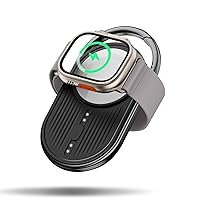 Portbale Charger for Apple Watch -YoFew Wireless Magnetic iWatch Charger 1200mAh Power Bank Travel Keychain Accessories for Apple Watch Series 9/8/7/6/5/4/3/2/SE/Ultra.