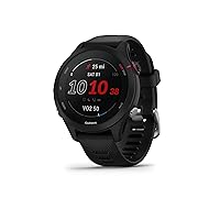 Garmin Forerunner 255 Smaller Easy to Use Lightweight GPS Running Smartwatch, Music Storage, Advanced Training and Recovery Insights, Safety and Tracking Features, Up to 12 days Battery Life, Black