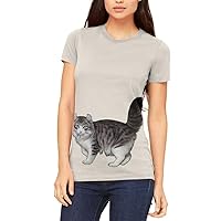 American Curl Cat Juniors Soft T Shirt