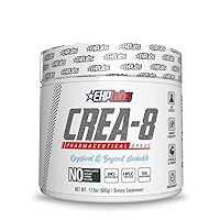 CREA-8 Creatine Monohydrate by EHPlabs - Builds Lean Muscle Mass, Improves Strength & Power, Speeds Up Recovery Times - 100 Servings (500g)