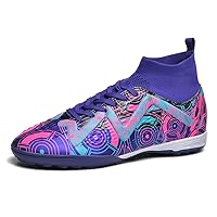 Mens High-Top Soccer Cleats Turf Football Shoes Women Lightweight Youth Professional Indoor Outdoor Zapatos de Fútbol Training Sneaker