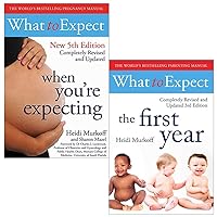 What to Expect 2 Books Collection Set by Heidi Murkoff (What to Expect When You're Expecting & What To Expect The 1st Year)