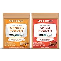 SPICE TRAIN, Turmeric Powder (397g) + Chilli Powder (311g)