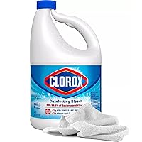 Towel + Disinfecting Bleach, 121oz | Effective Bleach Cleaner Concentrate for Home - Bulk Refill for Laundry, Linens, Floors, Bathroom, Tile