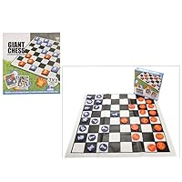 Take Your Game to The Next Level with Summer Zone Giant Chess Game Set- 3ft.x3ft Play mat - Perfect for Outdoor Fun!