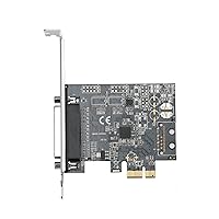 1-Port Parallel PCIe Card PCI Express to Parallel DB25 Adapter Card Desktop Expansion LPT Controller for Printers Pcie Parallel Port Card