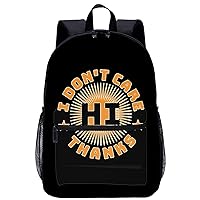 Hi I Don't Care Thanks Large Backpack 17Inch Lightweight Laptop Bag with Pockets Travel Business Daypack