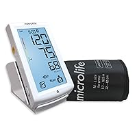 Microlife BPM8 Bluetooth Blood Pressure Monitor, Upper Arm Cuff, Digital, Bluetooth Connectivity, Free Health App, Illuminated Touch Screen, Stores 240 Readings for 2 Users (120 Readings Each)