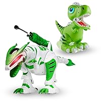 Power Your Fun Intellisaur Remote Control Dinosaur Robot for Kids and Robo Pets T-Rex Dinosaur Toy for Boys and Girls -Interactive Electronic Pets for Boys and Girls with Touch Sensors, LED Light Eyes