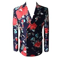 One-Piece Double Breasted Multicolor Printing Jacket