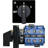 Blue Sea 9010 Switch, AV 120VAC 32A OFF Plus3 Positions