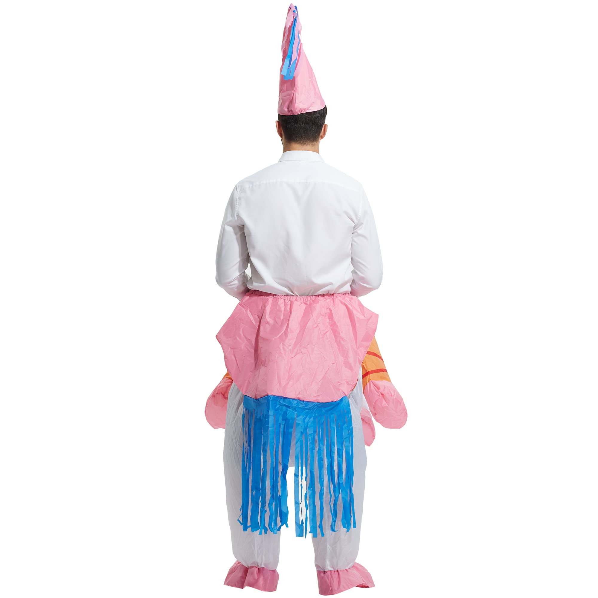 TOLOCO Inflatable Costume for Adults, Blow up Costume, Men Halloween Costume, Inflatable Unicorn Costume for Adult