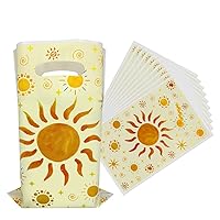 OULUN 30Pcs Boho Sun Party Favor Bags, Boho Style Gift Bags, Sun Birthday Party Candy Bags, Sun Party Decorations