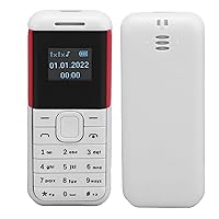 Senior Cell Phone, 2G GSM Low Radiation Bluetooth Cell Phone, 0.66 inch Unlocked Basic Mobile Phone with Voice Changer, 20 Hours Standby Time, 380mAh, for Elderly Kids (White)