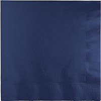 Club Pack of 250 Navy Premium 3-Ply Disposable Dinner Party Napkins 8.75