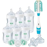 NUK Simply Natural Baby Bottle Newborn Gift Set, Timeless Collection, Amazon Exclusive