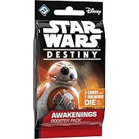 Fantasy Flight Games Star Wars Destiny: Awakenings Booster Pack, 5 Cards and 1 Premium Die, 6 Count (Pack of 1)
