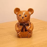 Ceramic Honey Pot/jar/Canister || Brown Bear || Made in Devon England