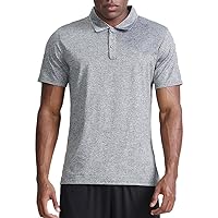 Mens Golf Shirt Moisture Wicking Quick-Dry Short Sleeve Polo Shirts Regular-Fit Golf Polo Shirt