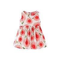 Toddler Girl Sleeveless Dress Baby Girl Cute Cartoon Dress Comfy Casual Playwear Outfit for 6 Months -5 Years