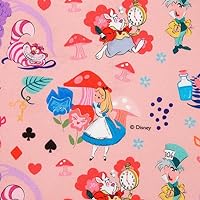 Premium Disney Cotton Fabric Princess Character Fabric by The Yard 110cm Wide (Alice Story)