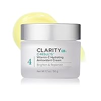 ClarityRx C-Results Vitamin C Hydrating Antioxidant Face Cream, Natural Plant-Based Anti-Aging Facial Moisturizer for Brighter Skin