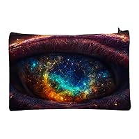 Fantasy Eye Makeup Bag - Galaxy Cosmetic Bag - Graphic Makeup Pouch