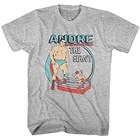 Andre The Giant in The Ring Cartoon Adult T-Shirt Tee