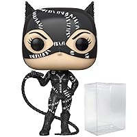 POP DC Heroes: Batman Returns - Catwoman [Selina Kyle] Funko Vinyl Figure (Bundled with Compatible Box Protector Case), Multicolored, 3.75 inches