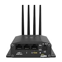 Rugged Mobile 5G Cellular Router | Peplink MAX BR1 Mini 5G | Redundant SIM Slots and Built-in eSIM | Ethernet LAN Connections (No WiFi or GPS) | Upgradeable to Dual WAN Router : Electronics