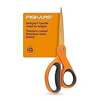 Fiskars SoftGrip Titanium Scissors All Purpose - 8